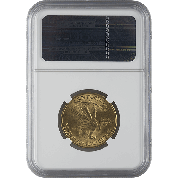 $10 U.S. GOLD INDIAN NGC63