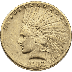 $10 U.S. GOLD INDIAN VF