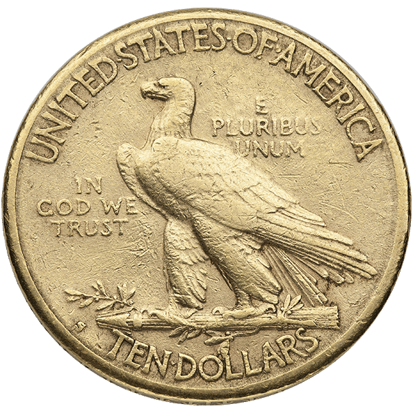$10 U.S. GOLD INDIAN VF