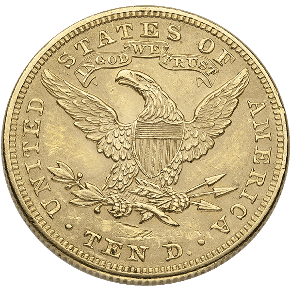 $10 U.S. GOLD LIBERTY AU