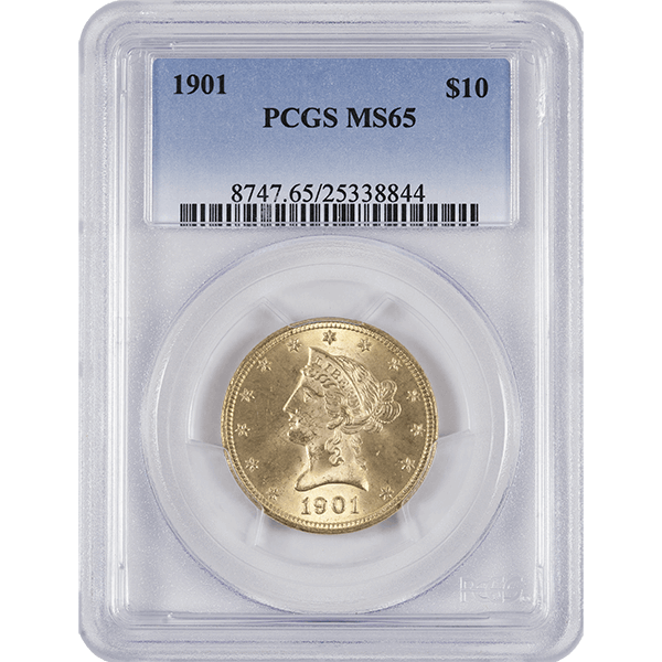 U.S. GOLD - $10 U.S. GOLD LIBERTY PCGS65 - R10LIBPCGS65