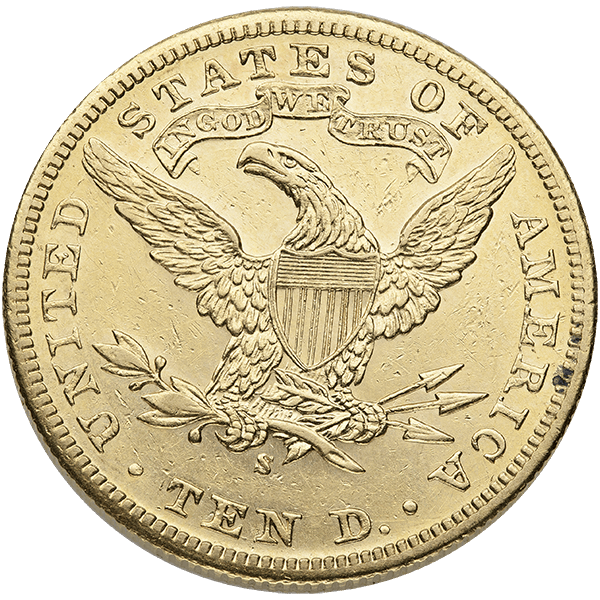 $10 U.S. GOLD LIBERTY XF