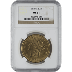 $20 U.S. GOLD LIBERTY NGC61