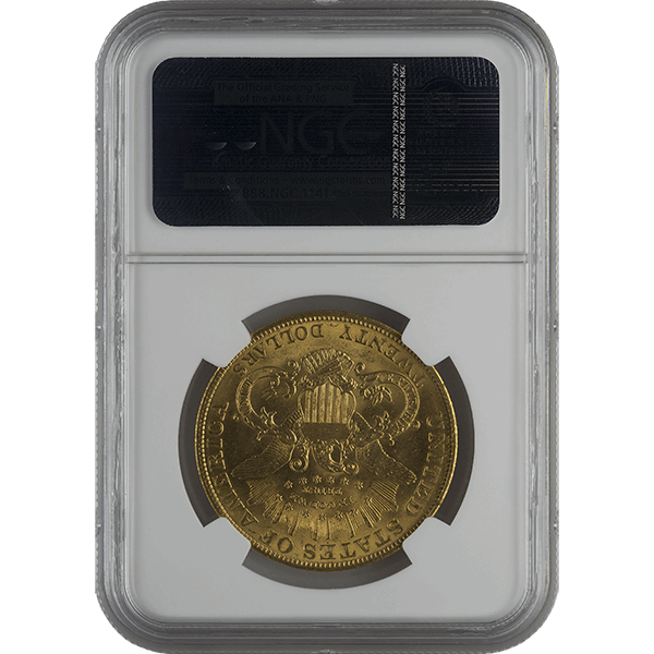 $20 U.S. GOLD LIBERTY NGC63