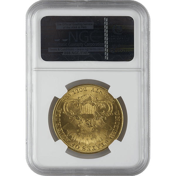 $20 U.S. GOLD LIBERTY NGC64