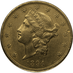 $20 U.S. GOLD LIBERTY XF