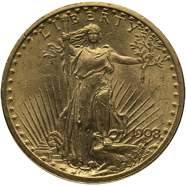 $20 U.S. GOLD SAINT AU