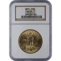 $20 U.S. GOLD SAINT NGC61