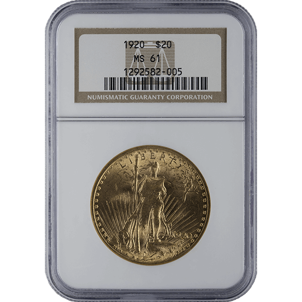 $20 U.S. GOLD SAINT NGC61