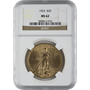 $20 U.S. GOLD SAINT NGC62