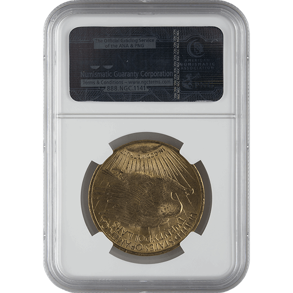$20 U.S. GOLD SAINT NGC62