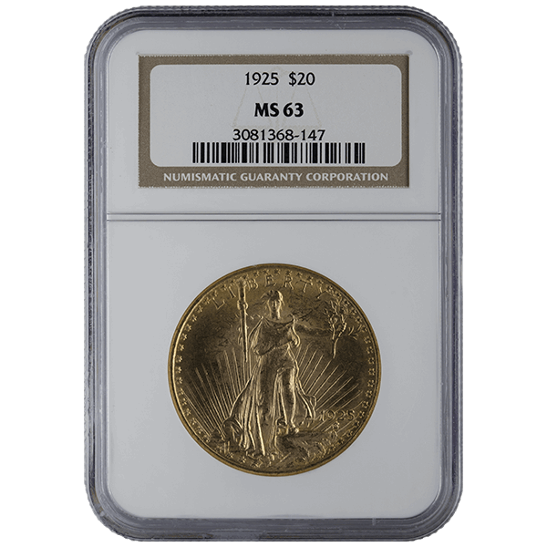 $20 U.S. GOLD SAINT NGC63