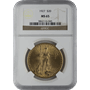 $20 U.S. GOLD SAINT NGC65