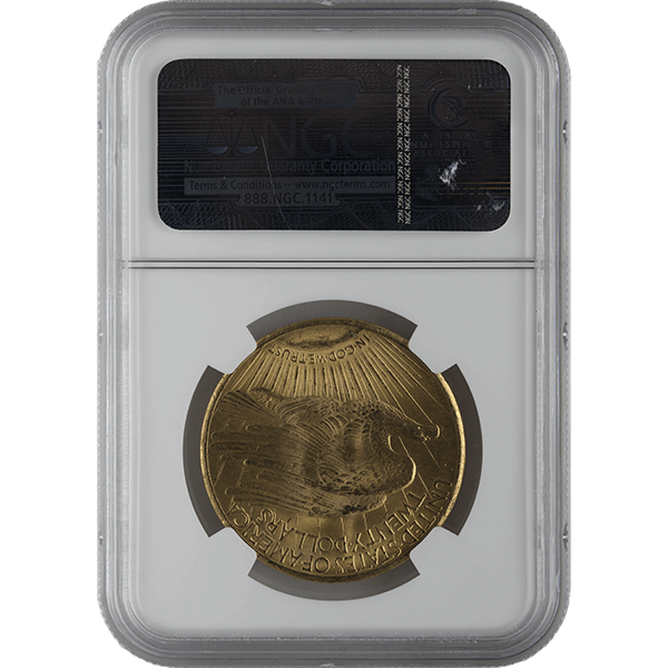 $20 U.S. GOLD SAINT NGC65