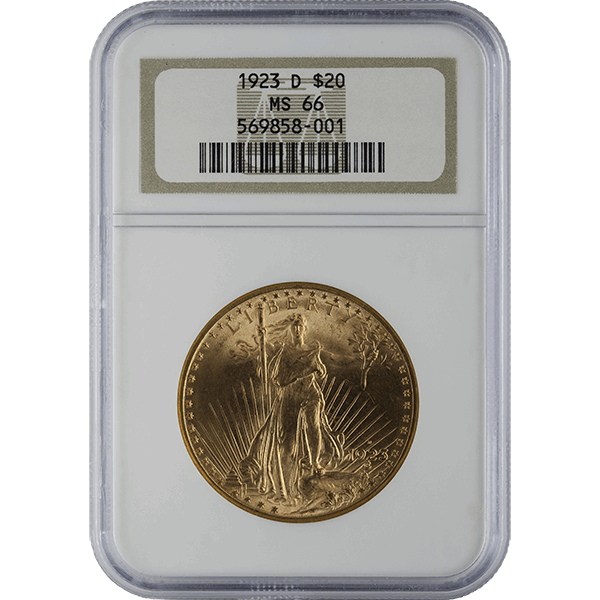 U.S. GOLD - $20 U.S. GOLD SAINT NGC66 - R20STNGC66