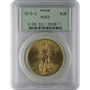 $20 U.S. GOLD SAINT PCGS63