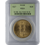 $20 U.S. GOLD SAINT PCGS64