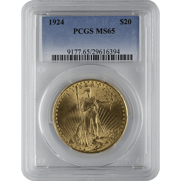 U.S. GOLD - $20 U.S. GOLD SAINT PCGS65 - R20STPCGS65