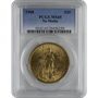 $20 U.S. GOLD SAINT PCGS65 NO MOTTO