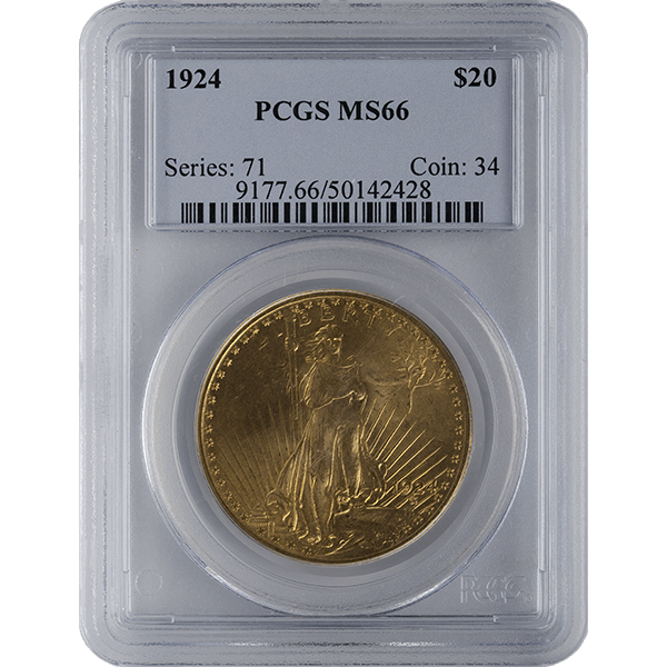U.S. GOLD - $20 U.S. GOLD SAINT PCGS66 - R20STPCGS66