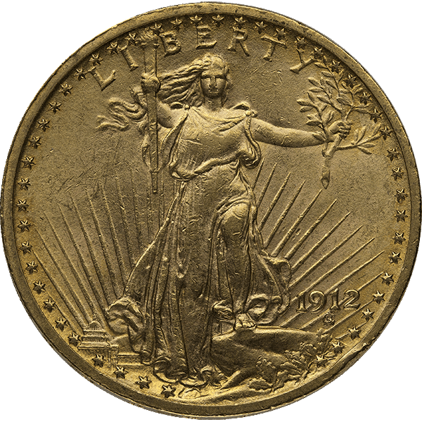 $20 U.S. GOLD SAINT XF