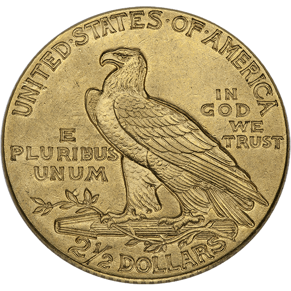 $2.5 U.S GOLD INDIAN AU