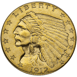 $2.5 U.S GOLD INDIAN BU