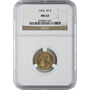 $2.5 U.S. GOLD INDIAN NGC63