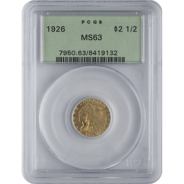U.S. GOLD - $2.5 U.S. GOLD INDIAN PCGS63 - R2.5INDPCGS63
