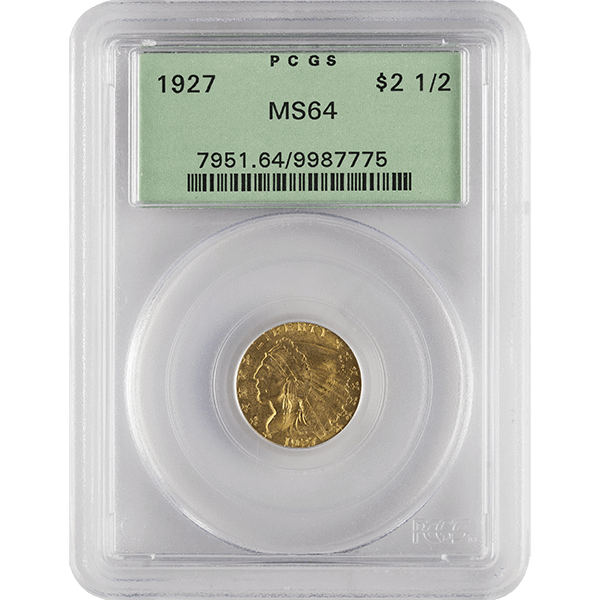 U.S. GOLD - $2.5 U.S. GOLD INDIAN PCGS64 - R2.5INDPCGS64