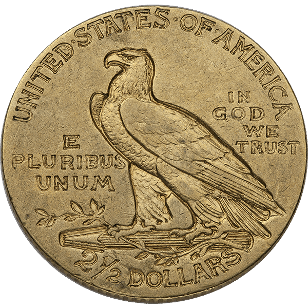 $2.5 U.S. GOLD INDIAN VF