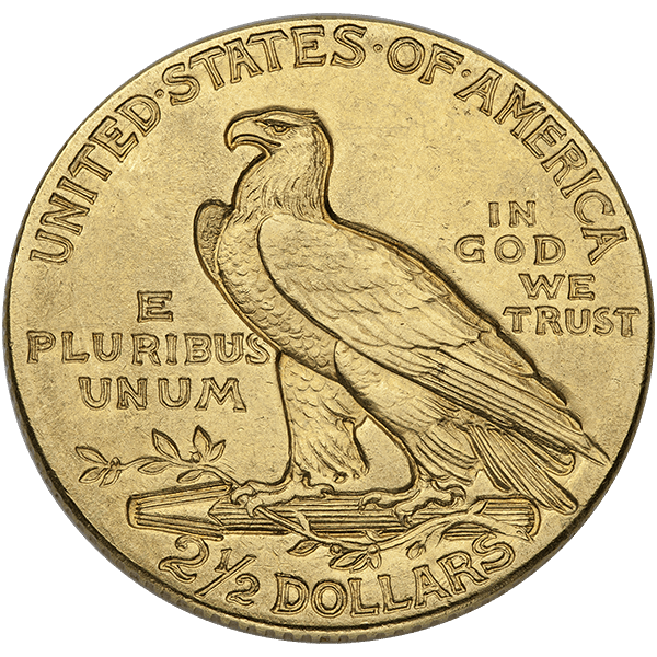$2.5 U.S. GOLD INDIAN XF