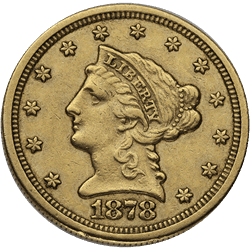 $2.5 U.S. GOLD LIBERTY XF