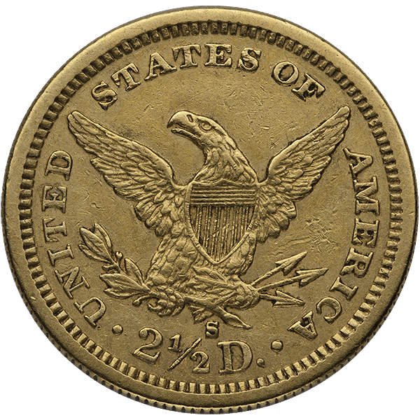 $2.5 U.S. GOLD LIBERTY XF