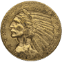 $5 U.S. GOLD INDIAN AU