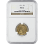$5 U.S. GOLD INDIAN NGC62