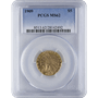 $5 U.S. GOLD INDIAN PCGS62