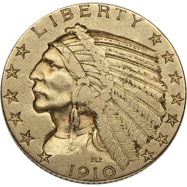 $5 U.S. GOLD INDIAN VF