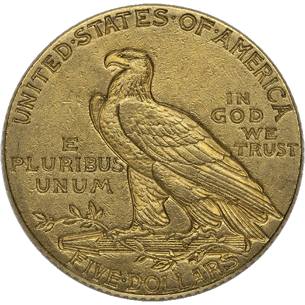 $5 U.S. GOLD INDIAN XF