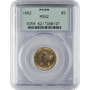 $5 U.S. GOLD LIBERTY PCGS62