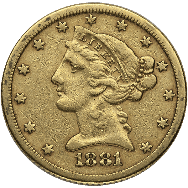 U.S. GOLD - $5 U.S. GOLD LIBERTY VF - R5LIBVF