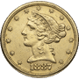 $5 U.S. GOLD LIBERTY XF
