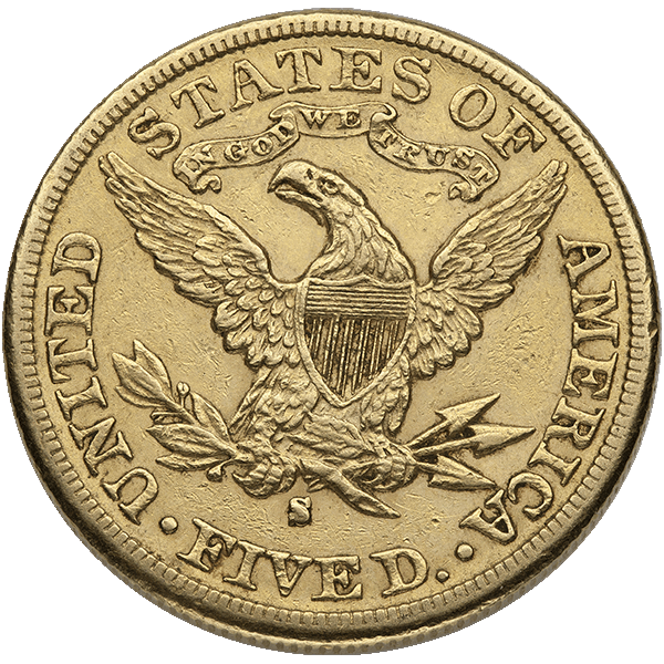 $5 U.S. GOLD LIBERTY XF
