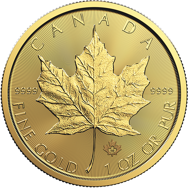 CANADIAN GOLD - 2018 1 OZ GOLD CANADIAN MAPLE LEAF - 1GML18