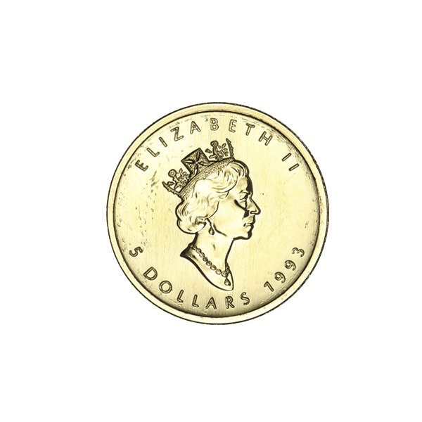 1/10 CANADIAN GOLD MAPLE LEAF (NOT SEALED)