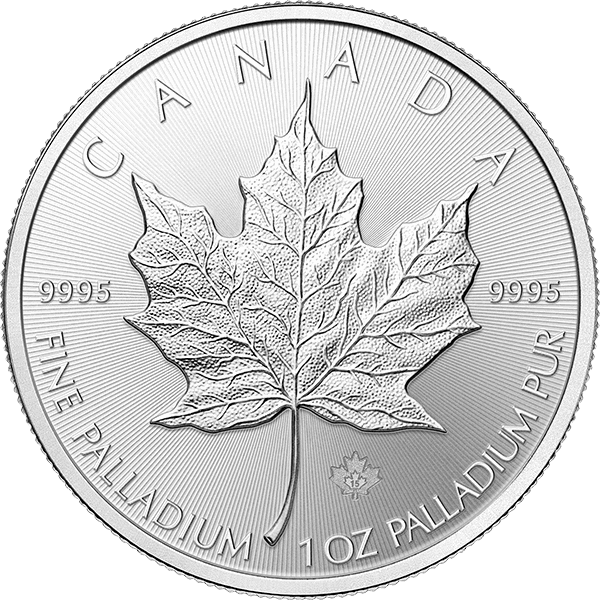 1 OZ CANADIAN PALLADIUM MAPLE LEAF