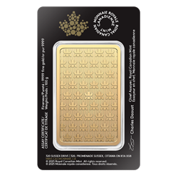 Royal Canadian Mint 100g .9999 Gold Bar