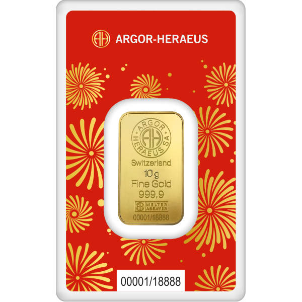 2025 10 GRAM GOLD BAR ARGOR-HERAEUS LUNAR YEAR OF THE SNAKE