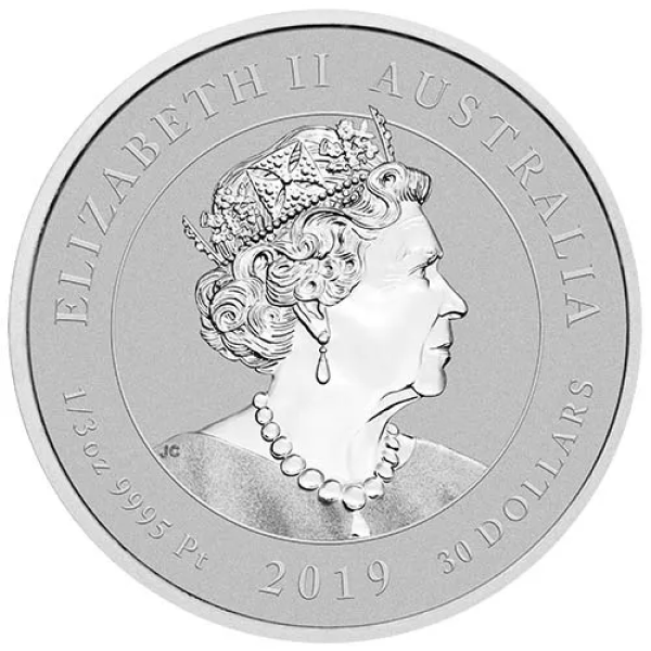 WORLD PLATINUM - 2019 1/3 OZ AUSTRALIAN PLATINUM HUMPBACK WHALE - .33PTHW19