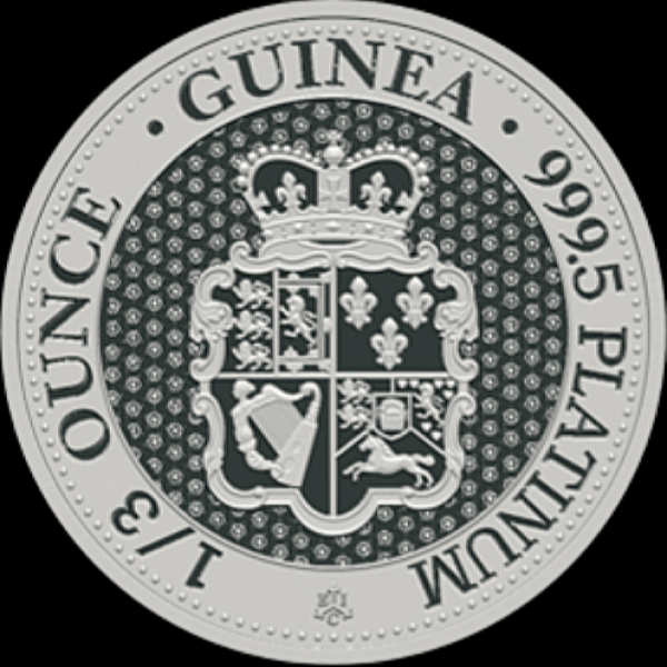 WORLD PLATINUM - 1/3 OZ PLATINUM ST HELENA ROSE CROWNED SHIELD GUINEA - .33PTRCS